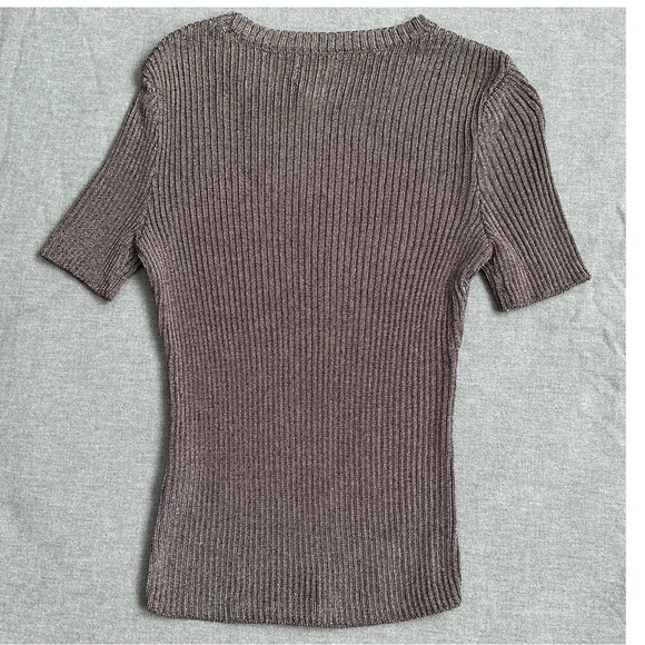 H&M Metallic Rib Knit Top - Picture 8 of 10